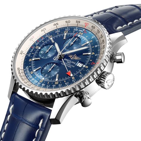 breitling blue face navitimer.